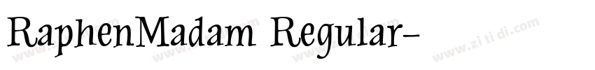 RaphenMadam Regular字体转换
